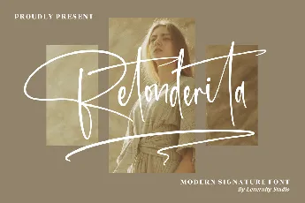 Retonderita â€“ Modern Signature font