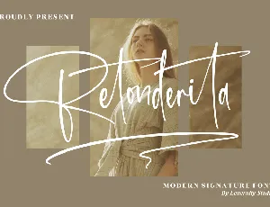 Retonderita â€“ Modern Signature font