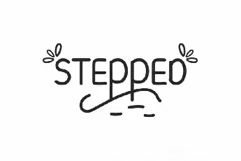 Stepped Display font