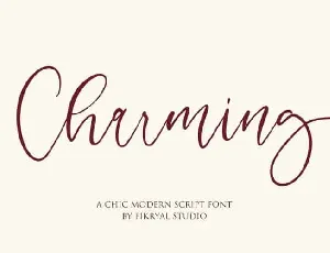 Charming – Modern Script font