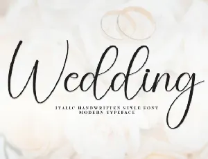 Wedding Handwritten Typeface font