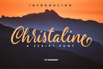 Christaline Script font