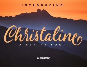 Christaline Script font