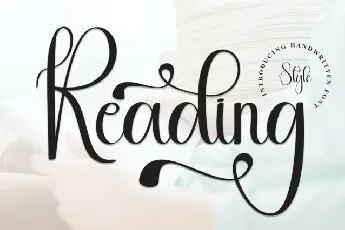 Reading Calligraphy font