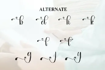 Reading Calligraphy font