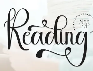 Reading Calligraphy font