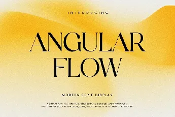 Angular Flow font