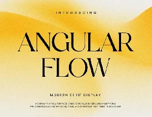 Angular Flow font