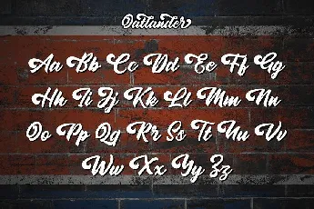 Oatlander Bold Script font