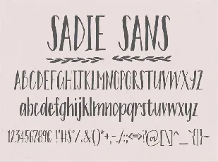 Sadie Sans Free font