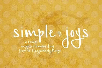 Simple Joys Free font