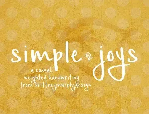 Simple Joys Free font