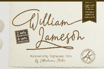 William Jameson Free font