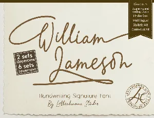 William Jameson Free font