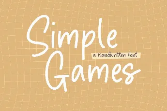 Simple Games font