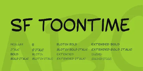 SF Toontime font