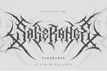 Sagerange Demo font