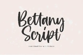 Bettany Script font