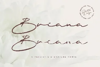 Briana font