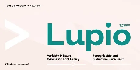 Lupio Family font