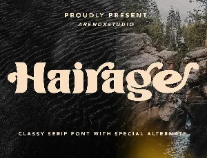 Hairage font