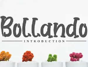 Bollando Displays font