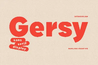 Gersy font