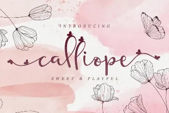 Calliope Modern Calligraphy Script font