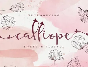 Calliope Modern Calligraphy Script font