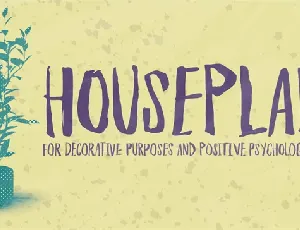 Houseplant Free font