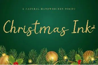 Christmas Ink font