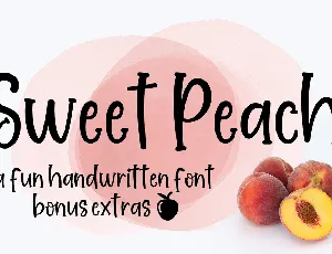 Sweet Peach font