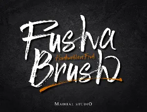 Fusha Brush font