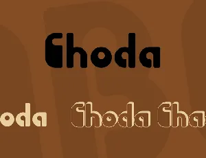 Choda font