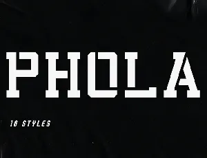 Phola Slab Demo font