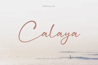 Calaya Script font