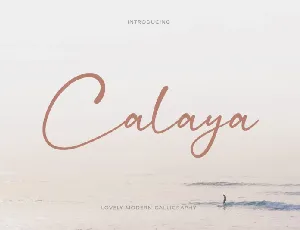 Calaya Script font