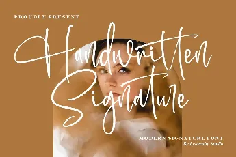 Handwritten Signature font