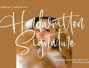 Handwritten Signature font