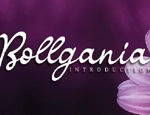 Bollgania Script font