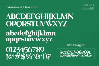 Gilbert Qualifi font