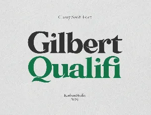 Gilbert Qualifi font