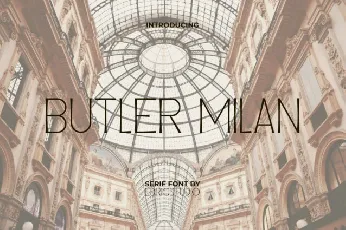 Butler Milan font