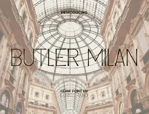 Butler Milan font