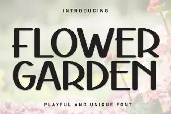 Flower Garden Display font