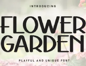 Flower Garden Display font