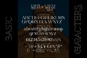 Castle Rocks Family font