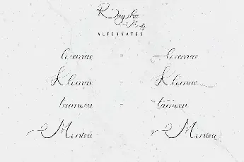 Raysha Moonly Demo font