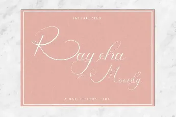 Raysha Moonly Demo font