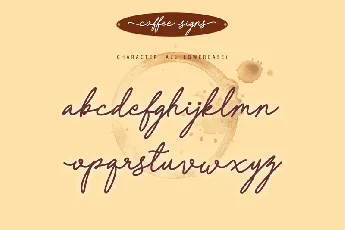 Coffee Signs font